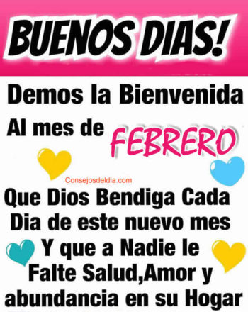 bienvenido febrero
